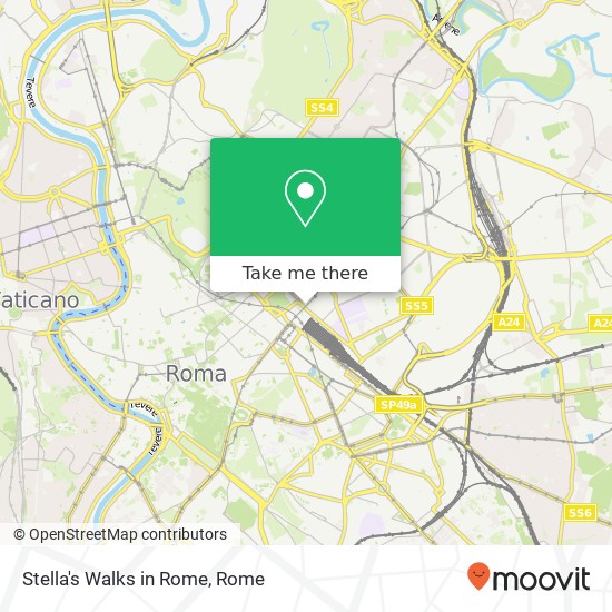 Stella's Walks in Rome map