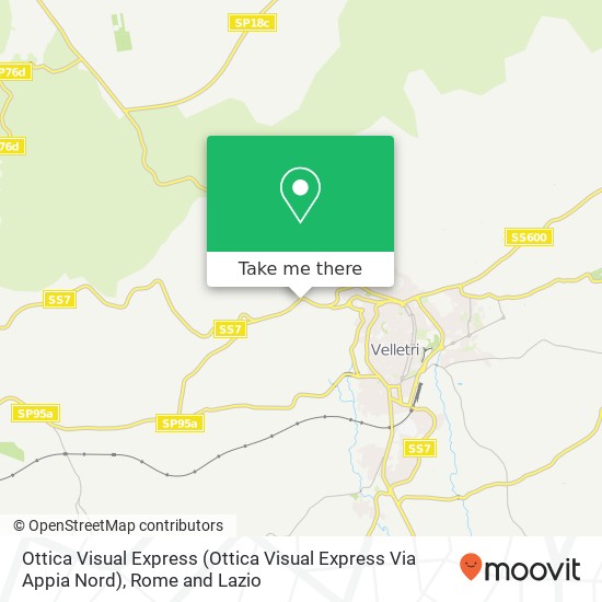 Ottica Visual Express (Ottica Visual Express Via Appia Nord) map