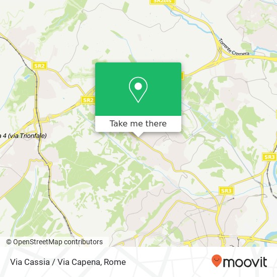 Via Cassia / Via Capena map