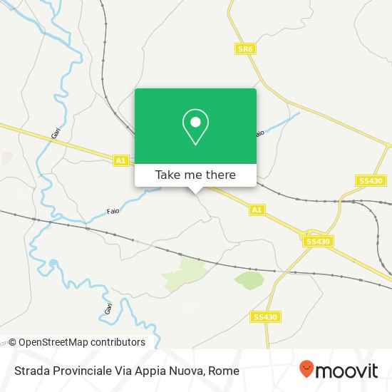 Strada Provinciale Via Appia Nuova map