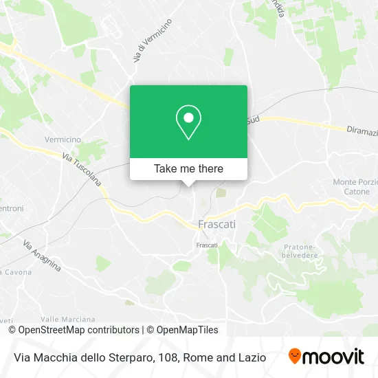 Macchia dello Sterparo Street, 108 map