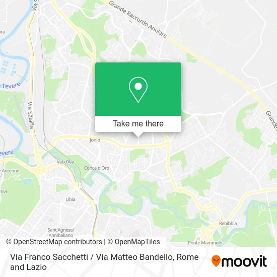 Via Franco Sacchetti / Via Matteo Bandello map