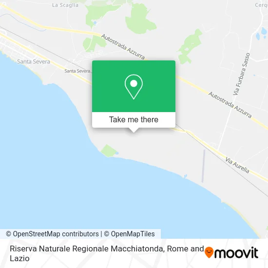 Macchiatonda Regional Nature Reserve map