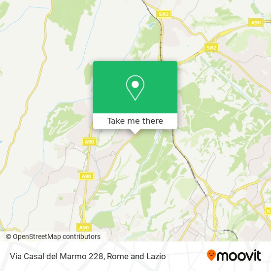 Via Casal del Marmo 228 map