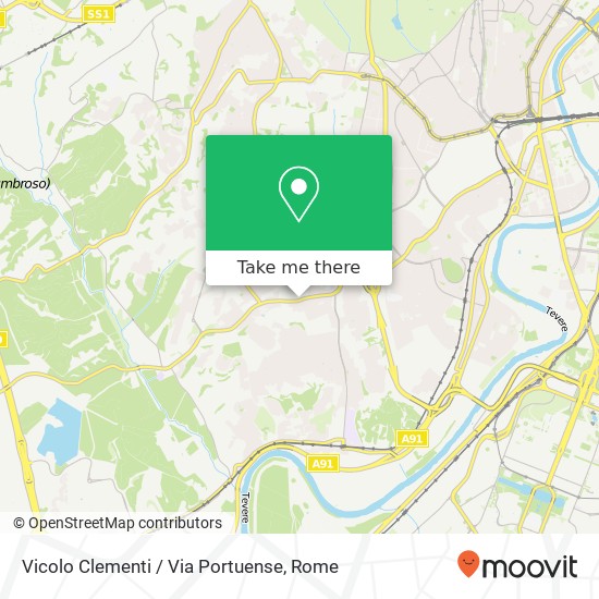 Vicolo Clementi / Via Portuense map