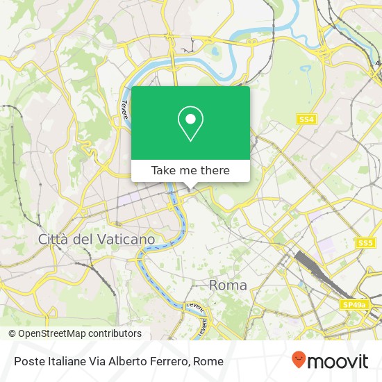 Poste Italiane Via Alberto Ferrero map