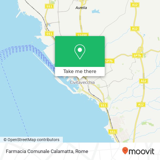 Farmacia Comunale Calamatta map