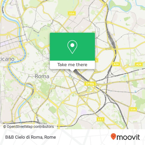 B&B Cielo di Roma map