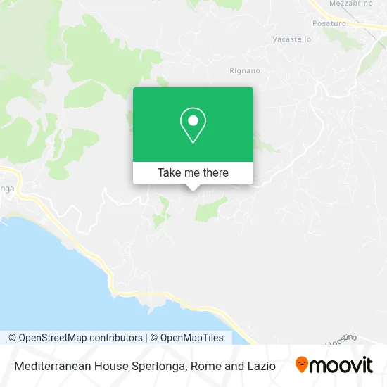 Mediterranean House Sperlonga map