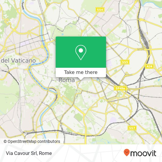 Via Cavour Srl map