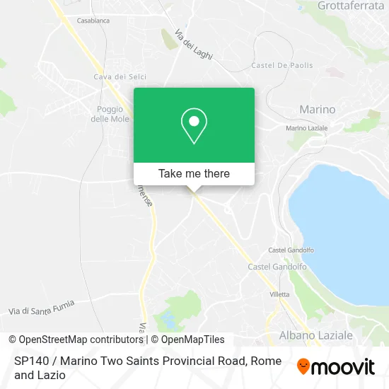 SP140 / Marino Two Saints Provincial Road map