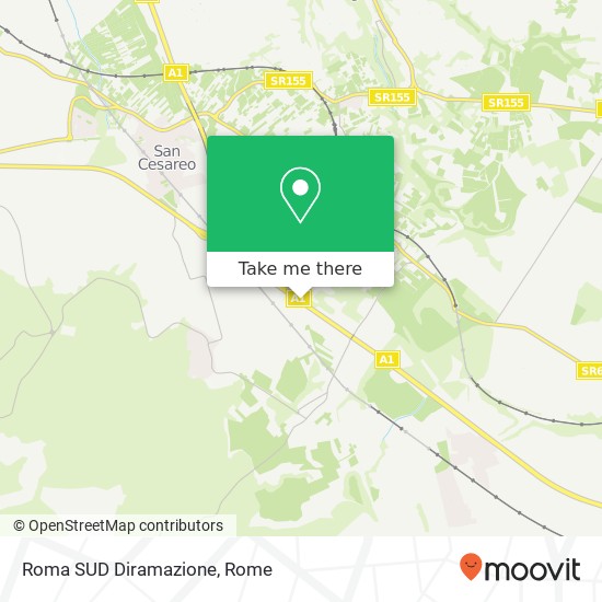 Roma SUD Diramazione map