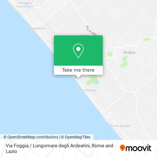 Via Foggia / Lungomare degli Ardeatini map