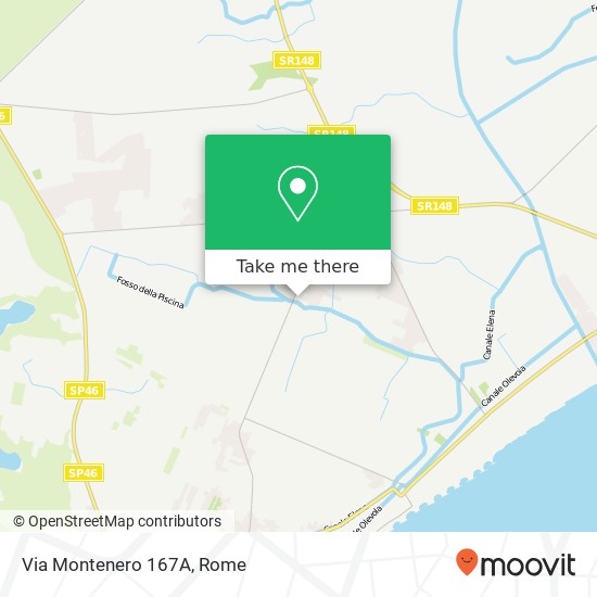 Via Montenero 167A map