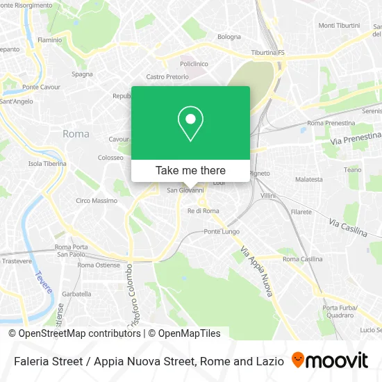 Faleria Street / Appia Nuova Street map