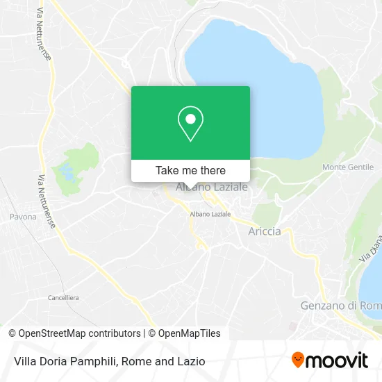 Villa Doria Pamphili map