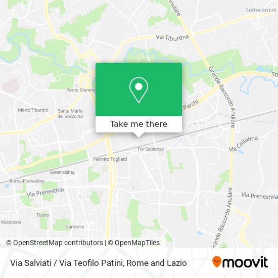Via Salviati / Via Teofilo Patini map