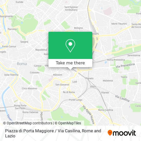 Piazza di Porta Maggiore / Via Casilina map