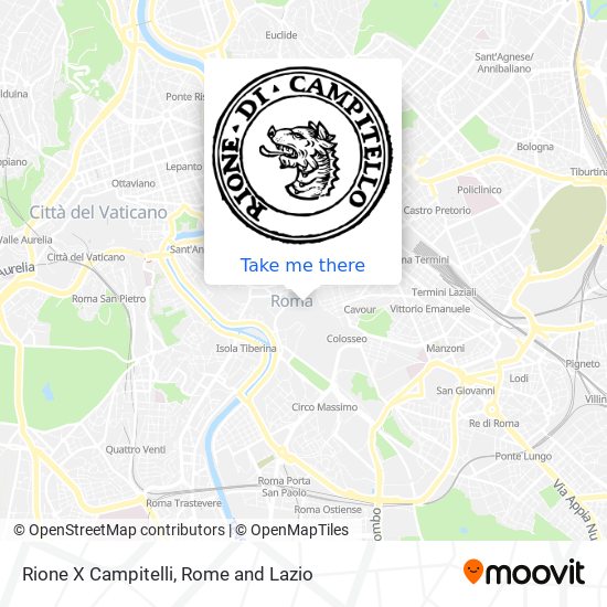 Rione X Campitelli map