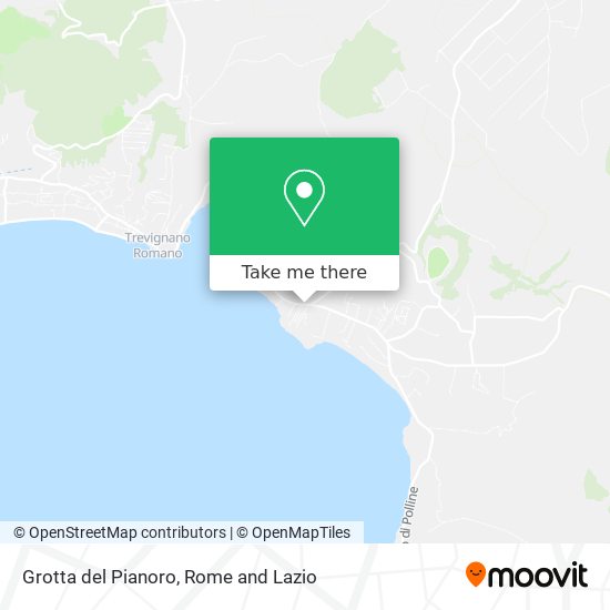 Grotta del Pianoro map