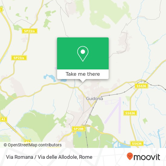 Via Romana / Via delle Allodole map