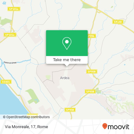 Via Monreale, 17 map