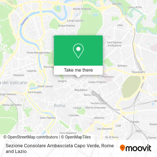 Sezione Consolare Ambasciata Capo Verde map