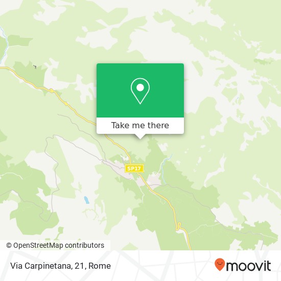 Via Carpinetana, 21 map