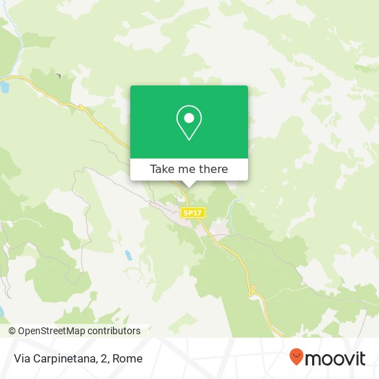 Via Carpinetana, 2 map