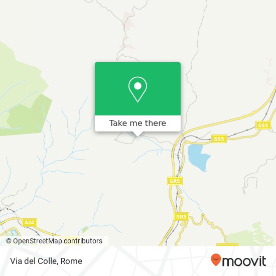 Via del Colle map