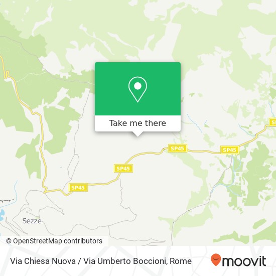 Via Chiesa Nuova / Via Umberto Boccioni map
