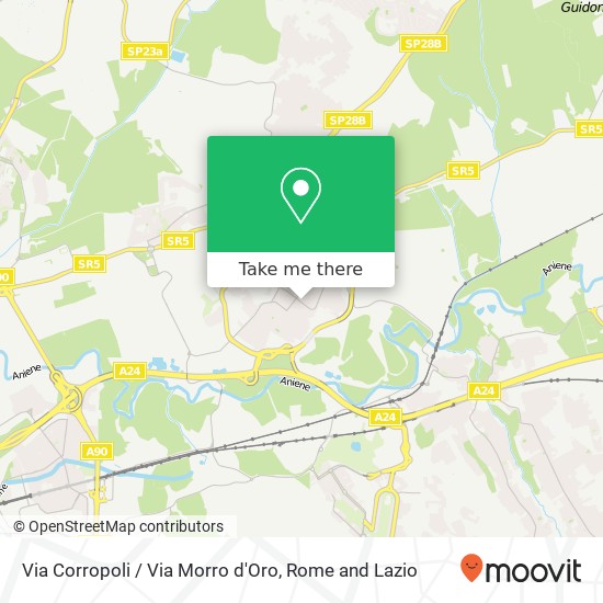 Via Corropoli / Via Morro d'Oro map