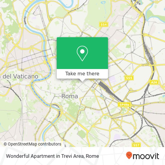 Wonderful Apartment in Trevi Area map