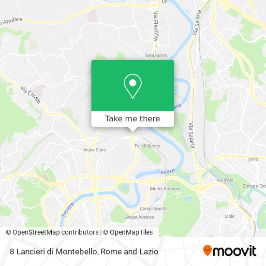 8 Lancieri di Montebello map
