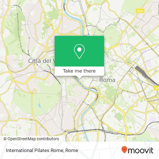 International Pilates Rome map