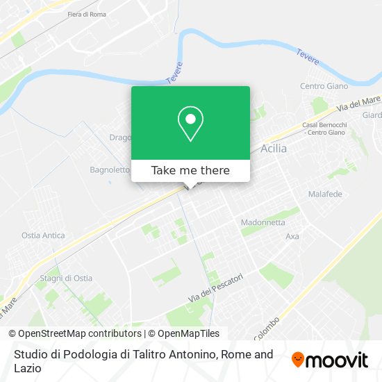 Studio di Podologia di Talitro Antonino map