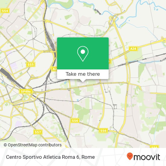Centro Sportivo Atletica Roma 6 map