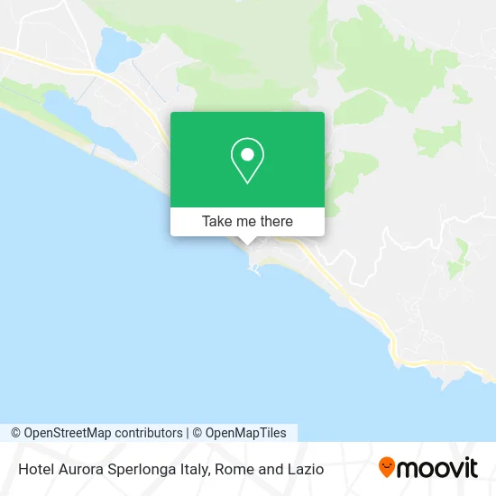 Aurora Hotel Sperlonga Italy map
