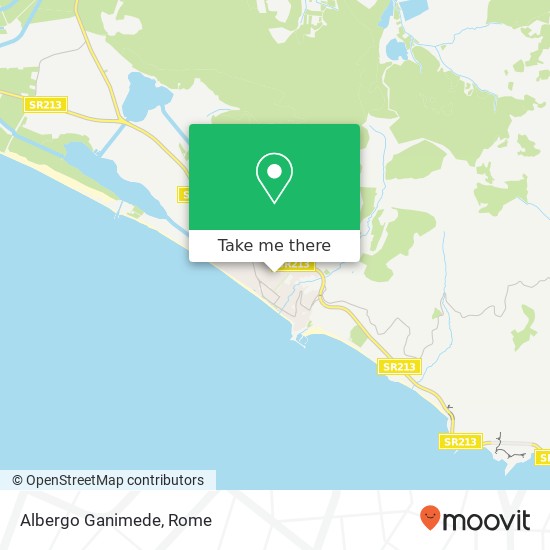 Albergo Ganimede map