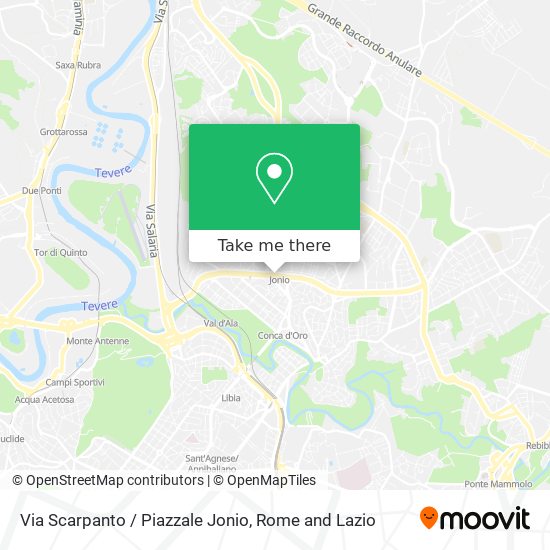 Via Scarpanto / Piazzale Jonio map