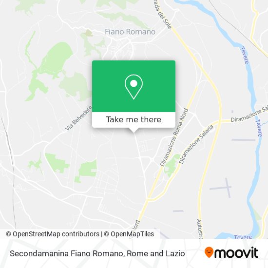 Secondamanina Fiano Romano map
