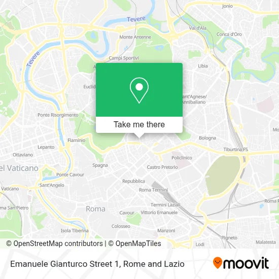 Emanuele Gianturco Street 1 map