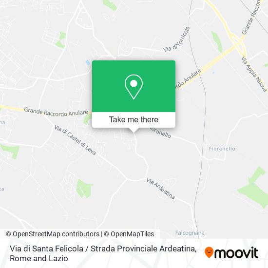 Via di Santa Felicola / Strada Provinciale Ardeatina map