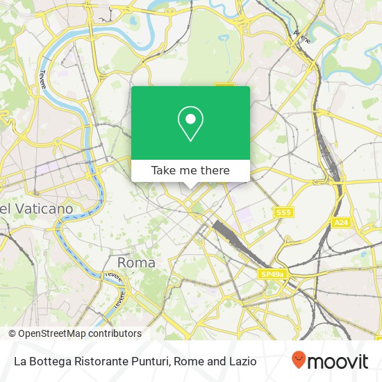 La Bottega Ristorante Punturi map