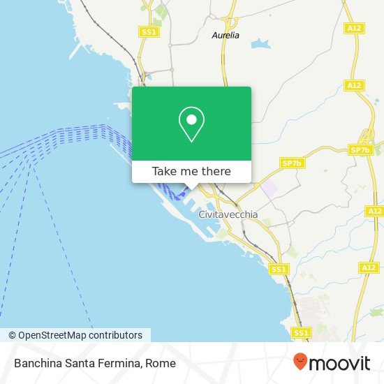 Banchina Santa Fermina map
