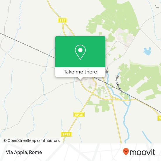 Via Appia map