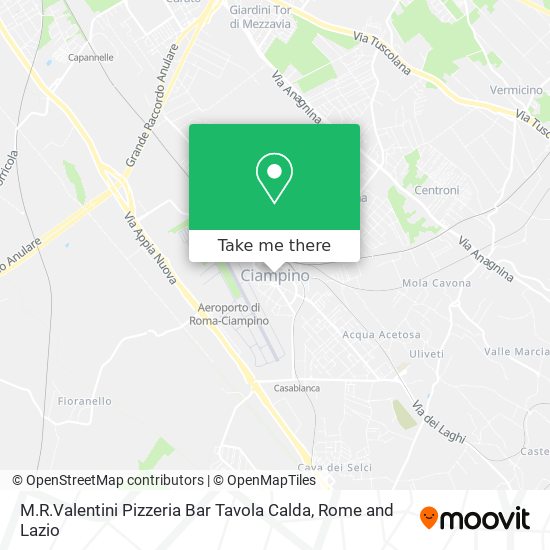 M.R.Valentini Pizzeria Bar Tavola Calda map