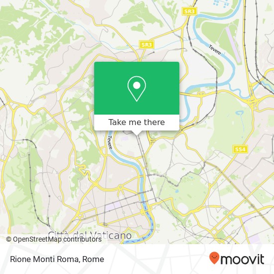 Rione Monti Roma map