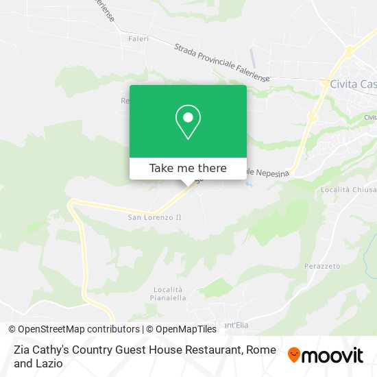 Zia Cathy's Country Guest House Restaurant map