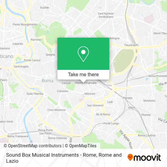 Sound Box Musical Instruments - Rome map